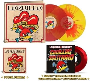 Corazones Legendarios Splatter Rojo y Amarillo + Singles