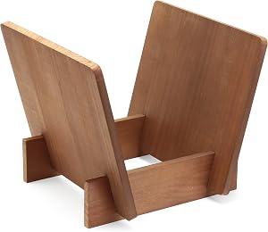 Dynavox LP Stand ST40, caja de almacenamiento para discos de vinilo en madera de pino, para hasta 40 LP y sencillos, marr&oacute;n claro