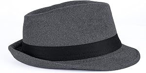 FBBULES Elegante Sombrero de Jazz Sombrero Fieltro Panam&aacute; ala Ancha Hat Fedora Sombreros de Sombrerera Vestir Trilby Cap para Viaje Fiesta Boda Compras de Hombres Mujers