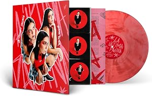 la &uacute;ltima p&aacute;gina - Vinilo marmolado rosa y rojo