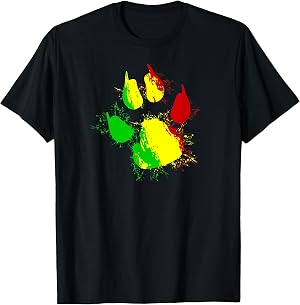 Reggae M&uacute;sica Bandera De Jamaica Rasta Rastafari Camiseta